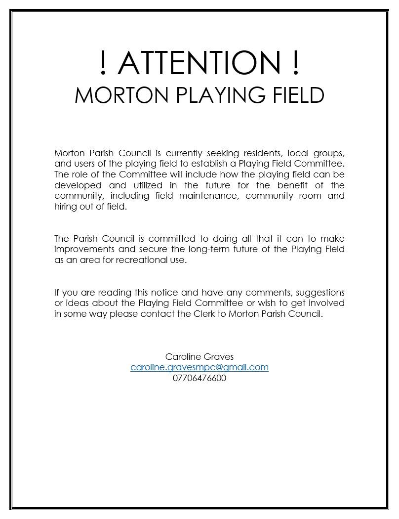 Morton playing field